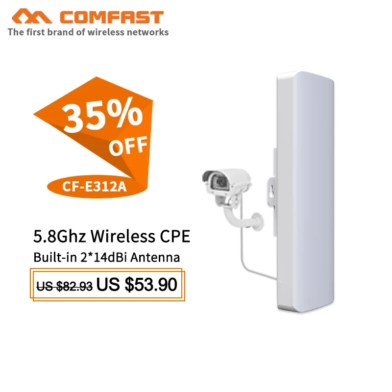 CF E312A 5 8 ГГц 300 Мбит/с открытый WIFI CPE беспроводной мост и wifi ретранслятор антенна с
