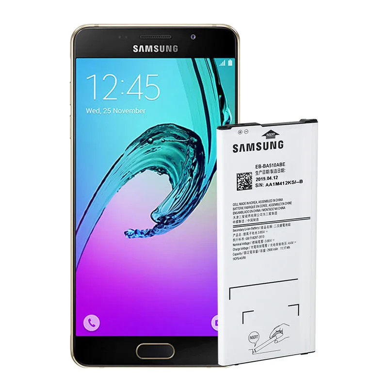 Samsung Original Battery for Galaxy A5 2016 Edition A510 A510F A5100 2900mAh EB-BA510ABE Phone Replacement Batteries | Мобильные