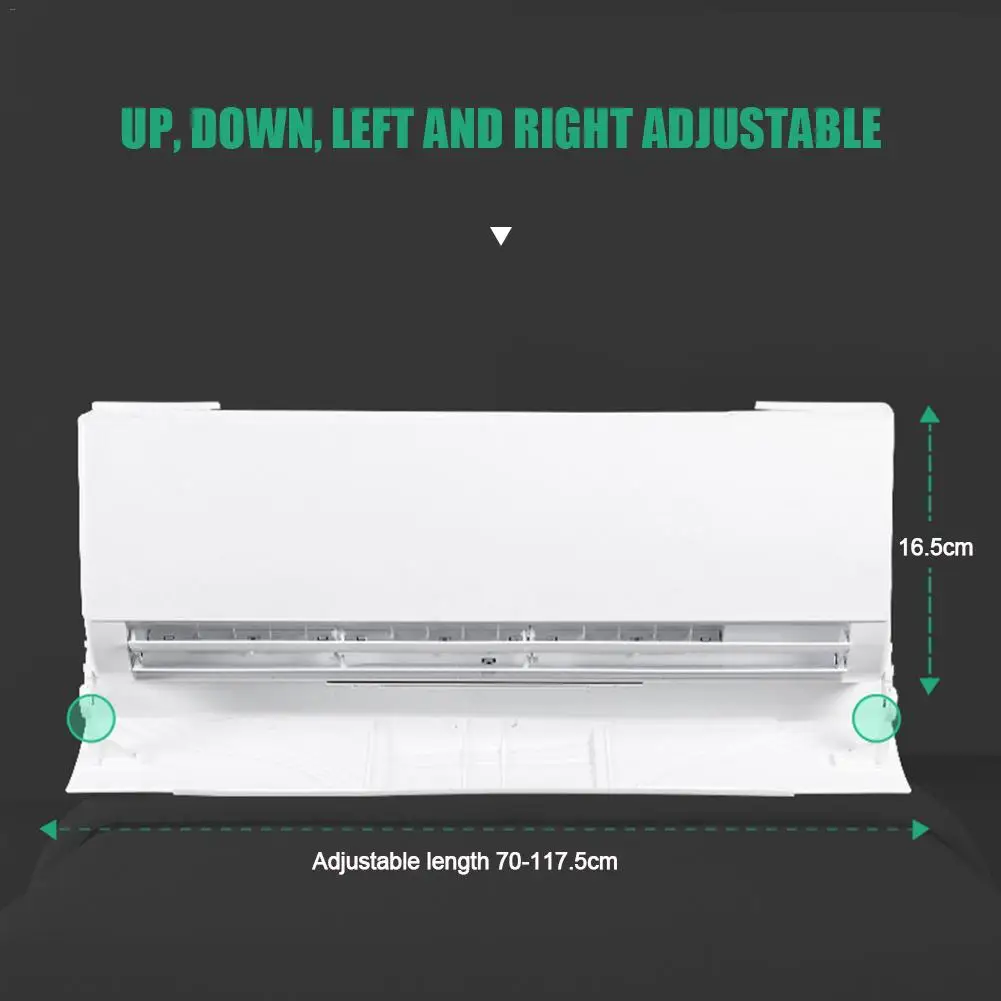 

Anti Direct Blowing Retractable Air Conditioner Shield Cold Air Conditioner Wind Deflector Baffle Adjustable Air Guide Cover