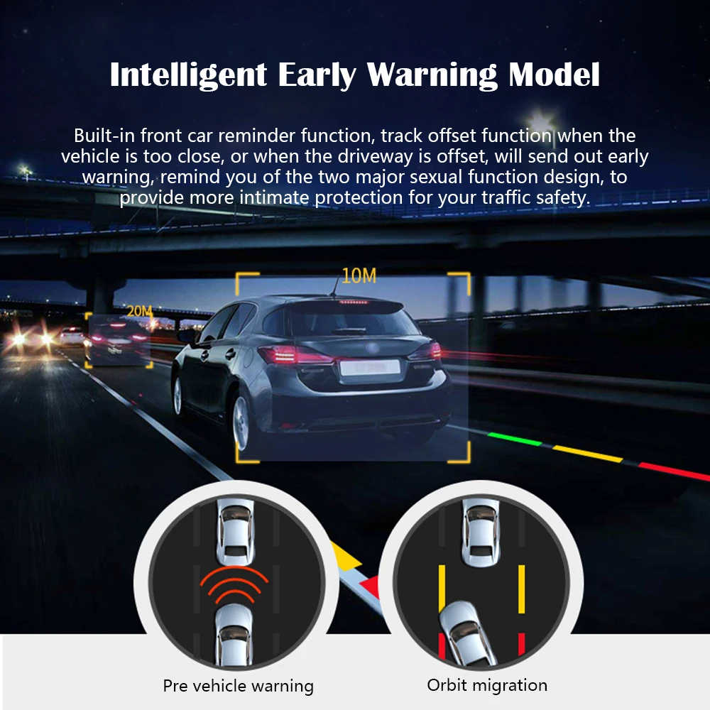 AMprime Мини Автомобильный видеорегистратор ADAS Авто Dashcam Dash камера USB циклическая запись g-сенсор автомобильный рекордер для Android Dash камера регистратор dvr