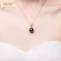 jyx 18 k gold 12 5mm black tahitian pendant necklace with diamonds 18 selected south sea cultured pearl aaa jewelry gold 18k