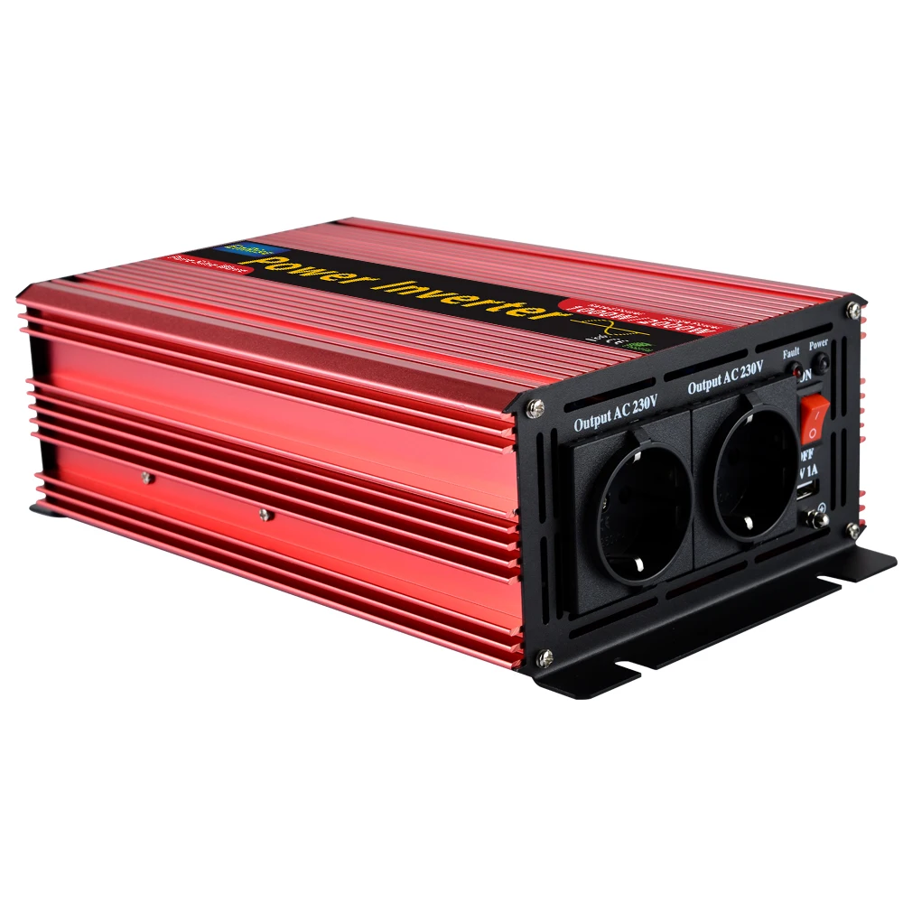 Инвертор 12v 220v 1500w 3000 Вт Пиковая чистая Синусоидальная волна инвертирующий усилитель мощности для домашнего применения