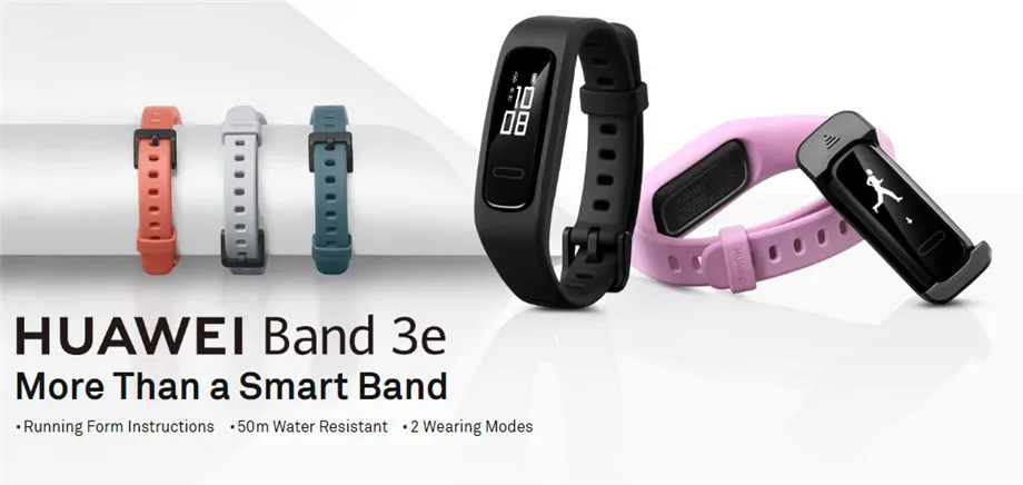 huawei Band 3e 50 метров водонепроницаемый СНПЧ разработка интеллектуального бега Спортивный Браслет мониторинг сна