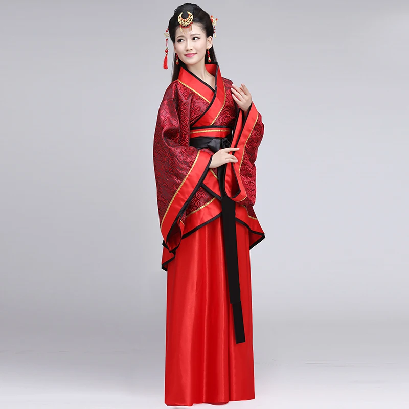 Китайский стиль традиционное Hanfu женское платье для взрослых костюм улучшение Qufu