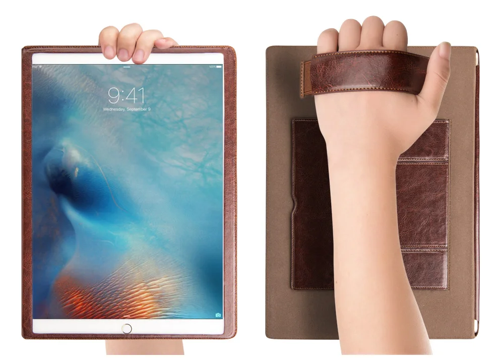 QIALINO Модный чехол для планшета из натуральной кожи для iPad Pro 12,9 с узором стенты Dormancy подставка откидная крышка для iPad Pro 12,9 дюйма