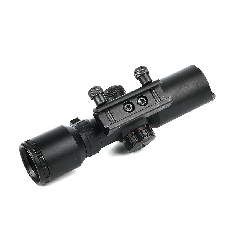 1.5-5X32 Short Dot Scope Hunting Riflescope Red Green Illuminated Optical Scope Rail 20mm Crossbows For Hunter Air Soft Sight