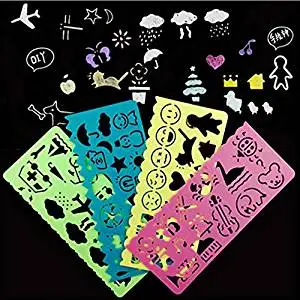 4 шт. трафареты для рисования детей и учащихся | Канцтовары офиса дома