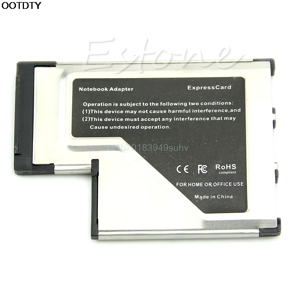 54 мм Экспресс-карта 3 порта USB 3,0 адаптер Expresscard для ноутбука FL1100 чип