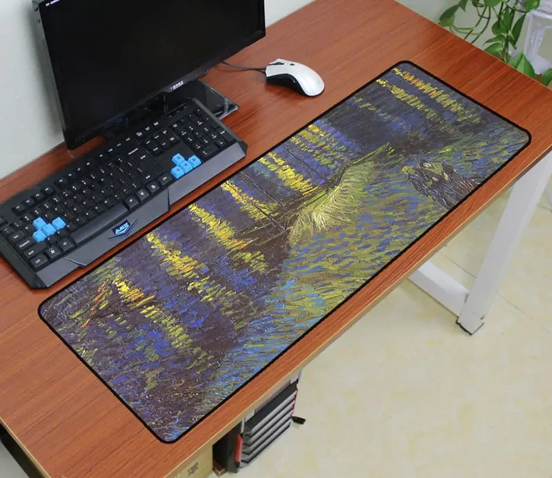 Коврик для мыши Ван Гог 900x300 мм коврик для мыши notbook компьютерный коврик для мыши игровой коврик карта мира геймер для клавиатуры коврик для мыши