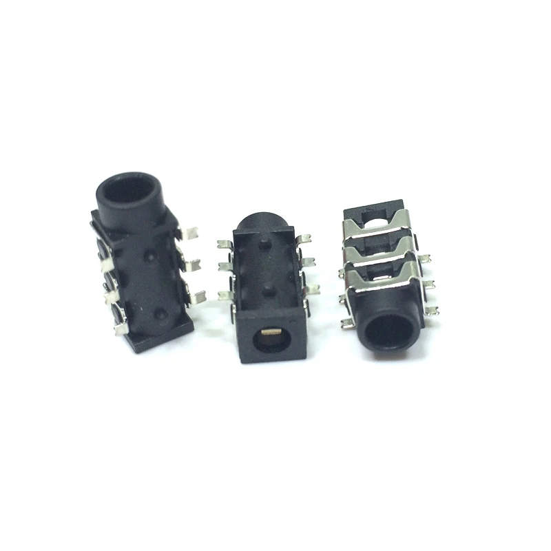20 шт. pj-313 pj313 3.5 мм SMT SMD 6 Средства ухода за кожей стоп Audio Jack стерео джек черный и зеленый розовый может быть выберите PJ-313D гнездо наушников