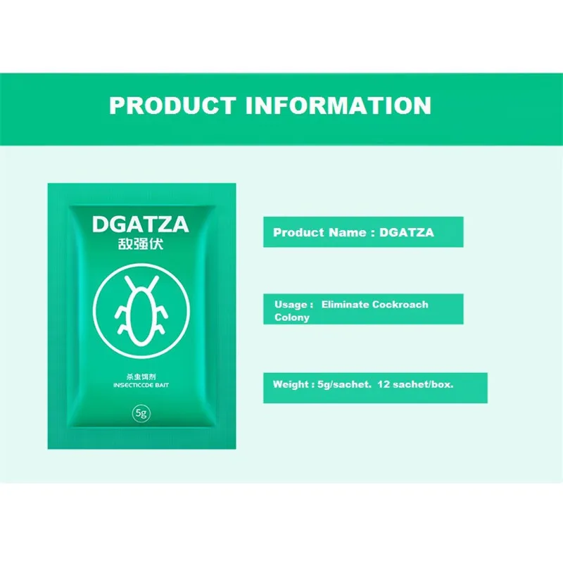12 шт./лот DGatza приманка для тараканов порошок для удаления тараканов колония для уничтожения инсектицидкиллер репеллент кухня ресторан
