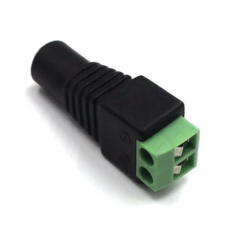 Quadruple 5Pcs/lot DC Female Adapter Plug Connector for LED Strip SMD 5050 2835 3528 Monochromatic Led Strips CCTV Cameras | Обустройство