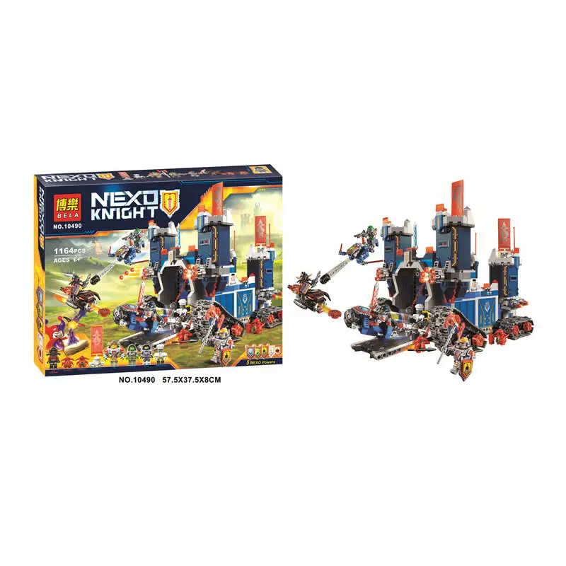 Бела 10490 1164 шт. Рыцари Fortrex кодовый замок глины Аарон лиса Building Block совместимые 70317