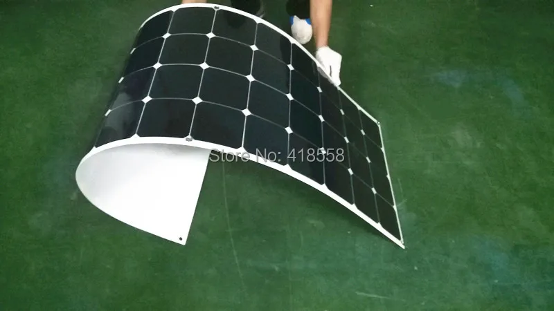 Полугибкая солнечная панель 140 Вт моно кристаллическая Гибкая батарея с 23%