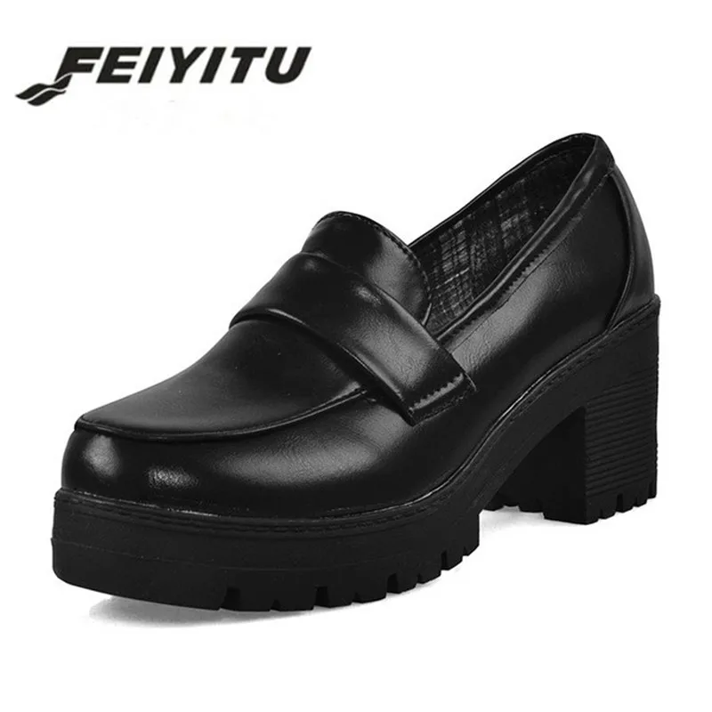 FeiYiTu/2018 Осенние женские базовые туфли-лодочки Женские повседневные туфли на