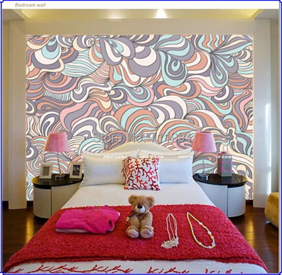 Бесплатная доставка пользовательский 3D передвижной узор в красочных пастельных