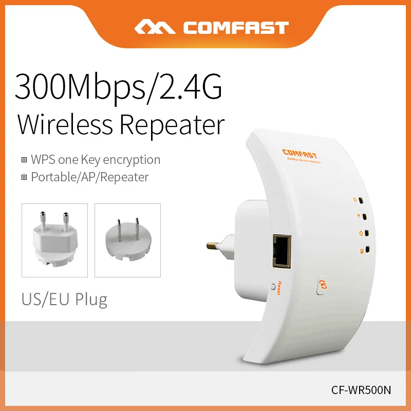 Comfast 300 Мбит/с Беспроводной маршрутизатор Портативный Wifi повторитель 2dBi антенна Wi-Fi, Скорость передачи данных экстендер усилитель сигнала CF-WR500N