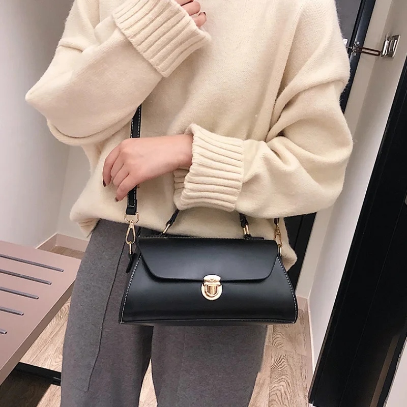 New Fashion Women Handbags Trapezoid Messenger Shoulder Bag High Quality PU Leather Female Crossbody Satchel Bolsas Feminina | Багаж и
