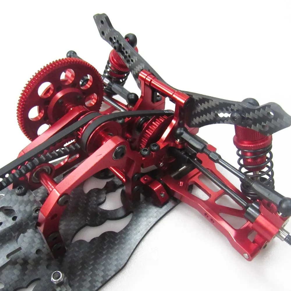 OEM 1/10 сплава и углерода SAKURA D4 AWD EP Дрифт гоночный автомобиль рама кузова Комплект RC управления шасси автомобиля# KIT-D4AWD