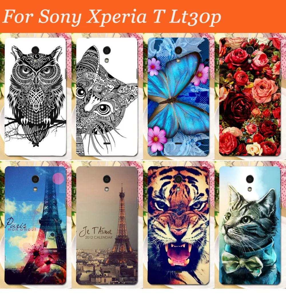 Чехол для телефона Sony Xperia T Lt30p Lt30i Lt30 защитный чехол цветной чехол-накладка с