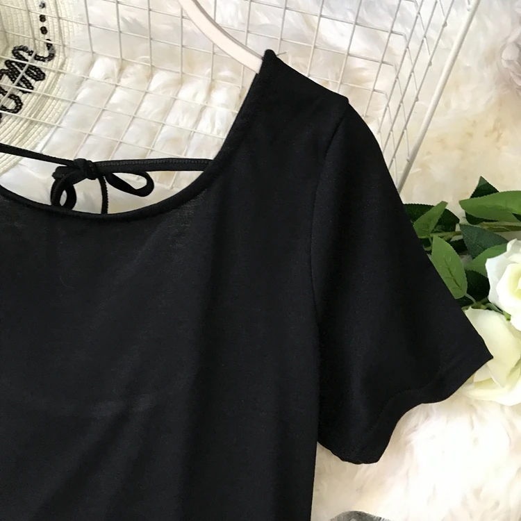 2019 Новый Модный женский комплект из двух предметов летняя Милая футболка с