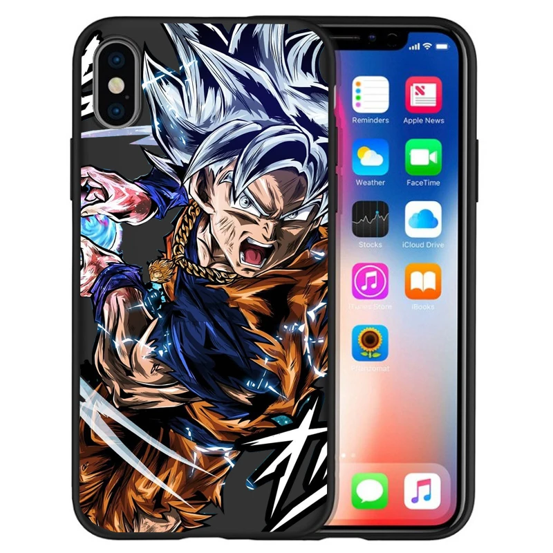 Роскошный чехол для iPhone X Goku Dragon Ball Super Saiyan vegeta Дракон 5 5S 6 6 S 7 8 Plus X XS Макс Мягкий силиконовый чехол случае Etui - Цвет: 05