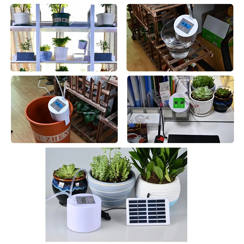 Солнечное DIY Капельное устройство Seepage lazy Plant интеллектуальное время заливки