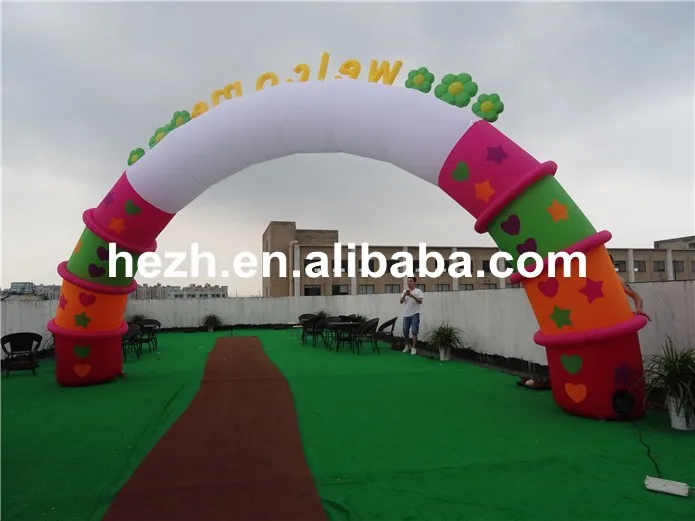 Добро пожаловать надувной цветок арка для украшения парка|arch inflatable|arch flowerarch decor |