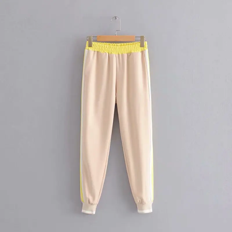 Женский комплект из двух предметов Za винтажный желтый пуловер бомбер