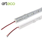 Светодиодный алюминиевый профиль, 5 шт. * 50 см, 12 В, настенный угловой СВЕТОДИОДНЫЙ светильник 5730 36, светодиодный Угловой светильник