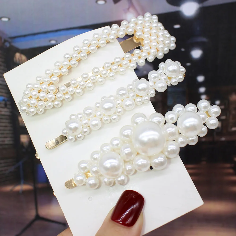 3pcs per set Ins Fashion 1 комплект женские элегантные жемчужные заколки для волос сладкий головной убор шпильки заколки аксессуары для волос из ацетатного волокна Набор для волос - Цвет: 3pcs per set