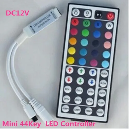 

For 3528 & 5050 Strip Light Wholesale 20pcs DC12V Mini 44Key RGB LED IR Remote Controller