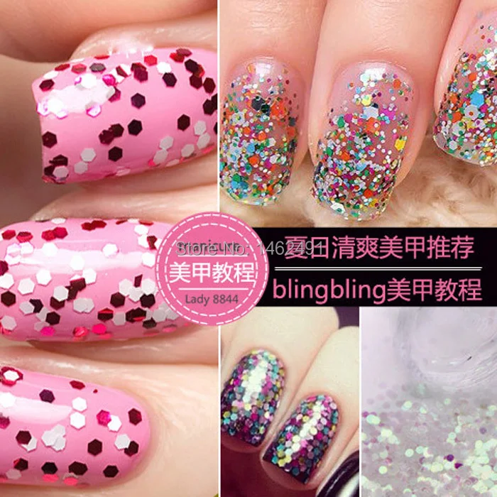 1 Набор УФ гель для ногтей блестящий самостоятельного украшения ногтей|nail glitter|nail