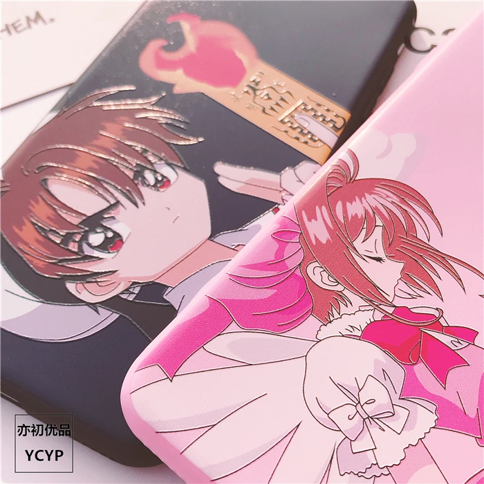 Чехол для iphone XR Cardcaptor Sakura+ пленка для экрана из закаленного стекла для iphone X XS Max 7 8 plus 6 S plus Sailor Moon+ ремешок