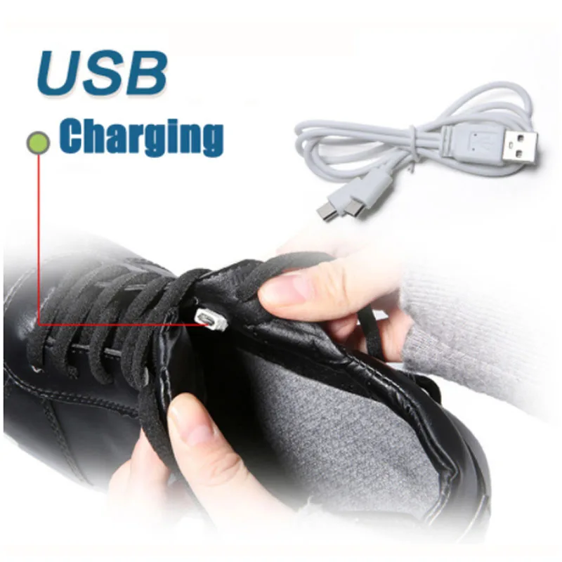 Children's casual shoes LED children's lighting Casual sports Luminous shoe basket type |