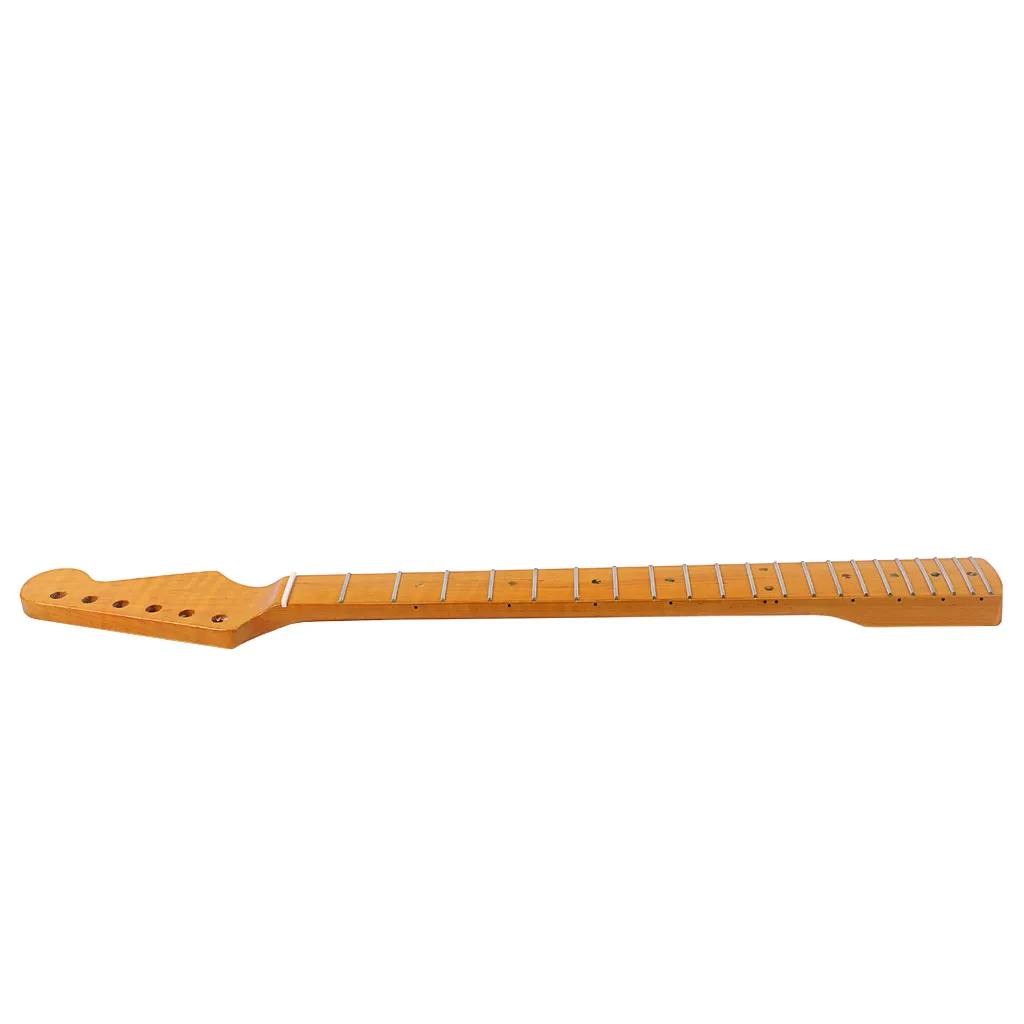 Замена шеи для гитары 21 Fret Maple шея ST электрогитары изготовленная из CA Tiger Flame Wood