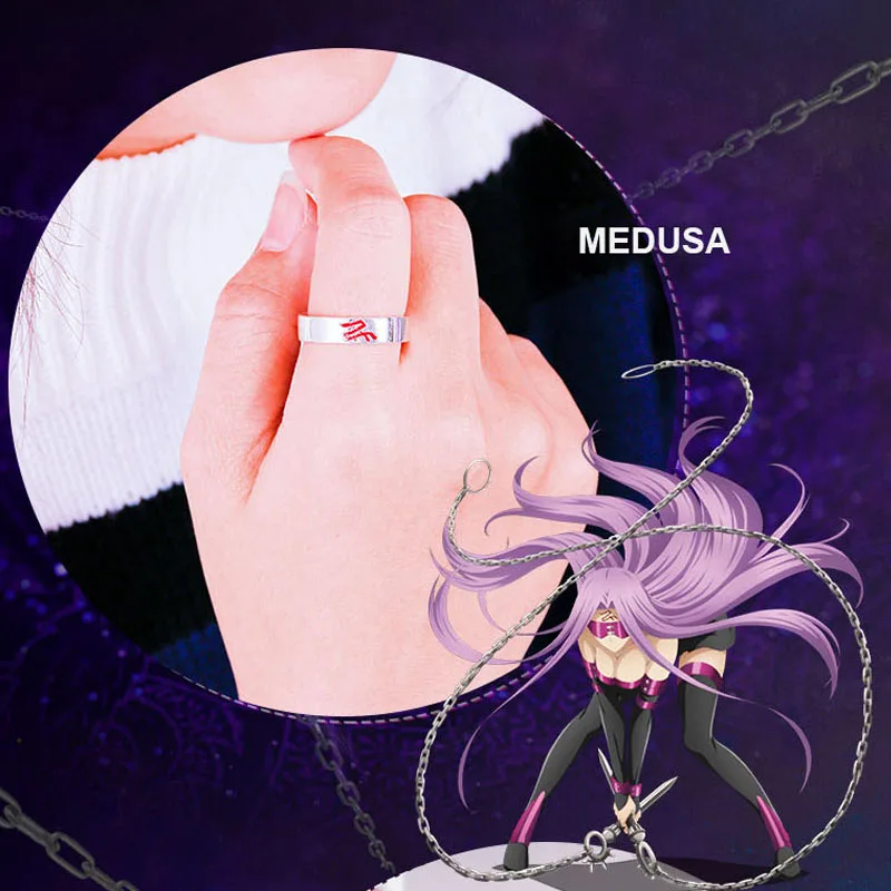 Мужское кольцо из стерлингового серебра S925 пробы Fate/Keep Night Rider Medusa украшение на