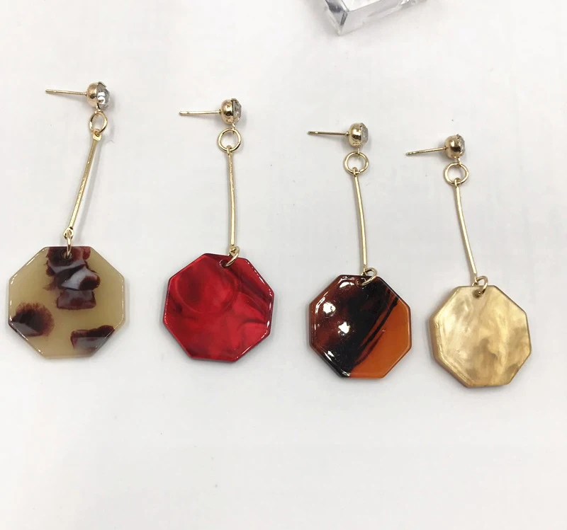 Длинные Серьги Imitatedamber Цвет Падения Rhinestone Висячие Модные Женщины Ювелирные