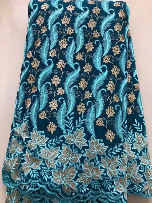 Кружевное платье ручной работы из органзы в африканском стиле с камнями 5 ярдов