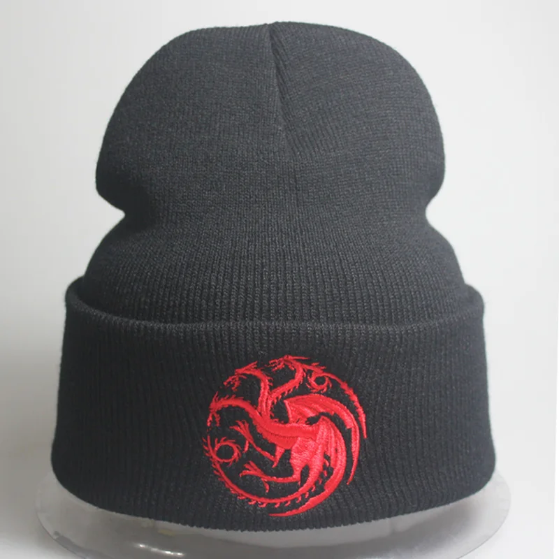 Модные новые мужские и женские драконы теплые шапки бини Игра престолов Skullies