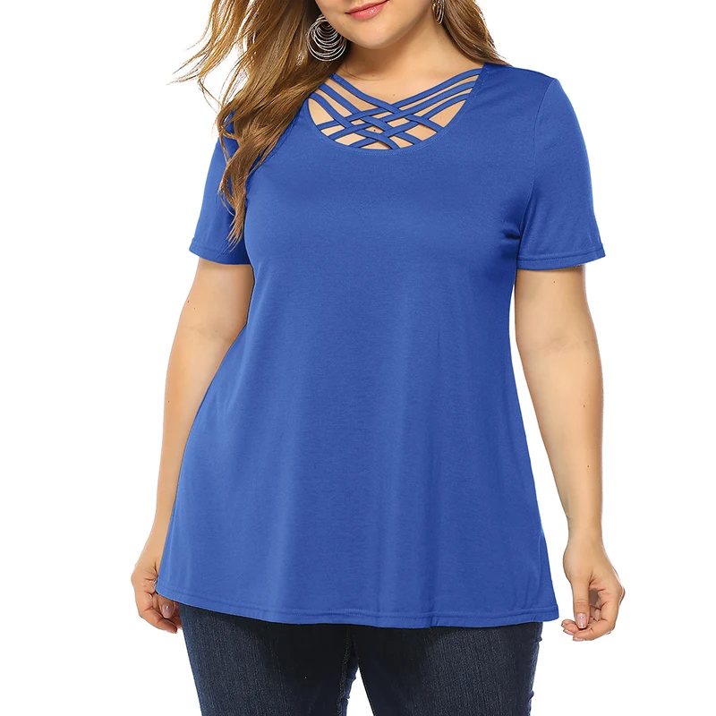 4 большие размеры женская одежда удобная Однотонная футболка с набивкой топы