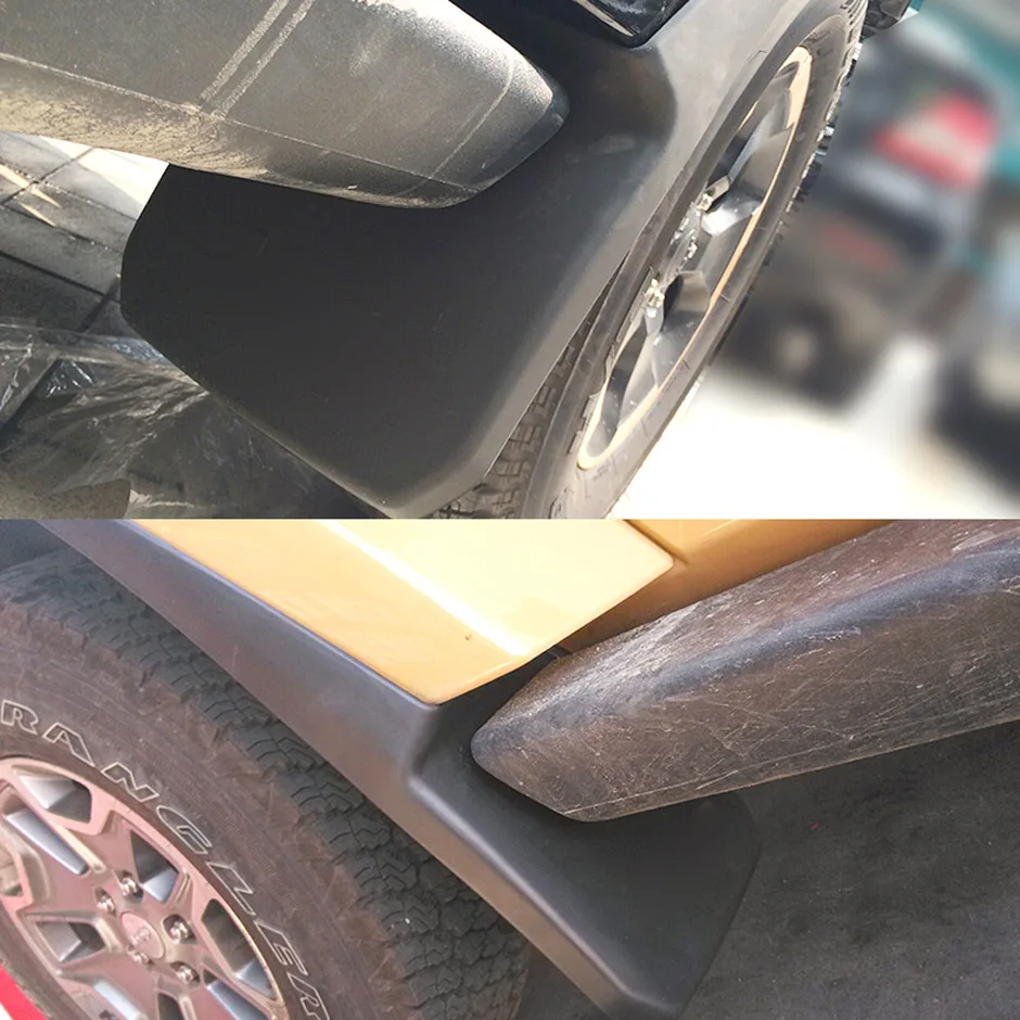 4 шт для передней панели+ задние брызговики подходит для JEEP WRANGLER JK 2007- брызговик для автомобиля FENDER 2013 2012 2011 2009 2010