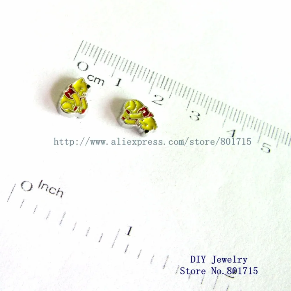 10 шт. плавающий медальон с мультяшным медведем|charms for floating locket|be charmcharms wholesale |