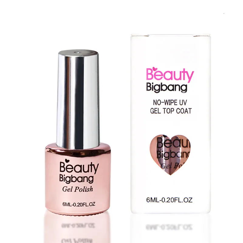 Верхнее покрытие для дизайна ногтей BeautyBigBang 6 мл долговечное блестящее