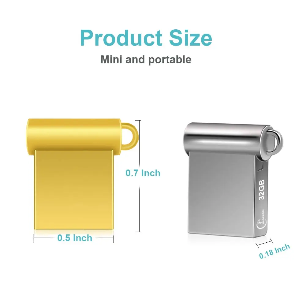 Ingelon супер мини металлический usb флэш накопитель 64 ГБ 32 16 8 портативный DIY карта