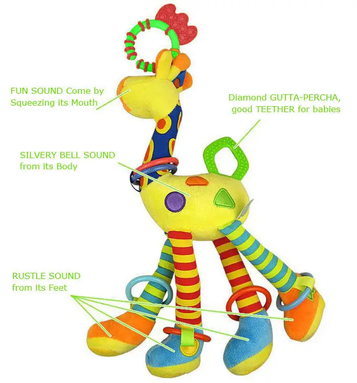 Милые животные развитие колокольчиков игрушка кровать колокольчики погремушка