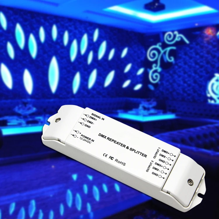 Ретранслятор мощности сигнала BC 812 DMX512 усилитель DMX светодиодный Усилитель 1 2