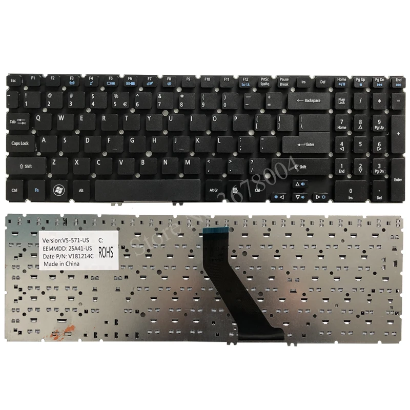 Клавиатура для ноутбука Acer Aspire M3 M5 581T 581G 581PT 581TG 581PTG клавиатуры|keyboard for acer|keyboard acer