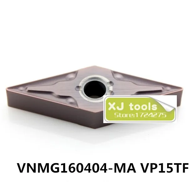

10 шт. VNMG160404-MA VP15TF/VNMG160408-MA VP15TF карбидные вставки для MVJNR/MVQNR, токарные лезвия для стали и нержавеющей стали