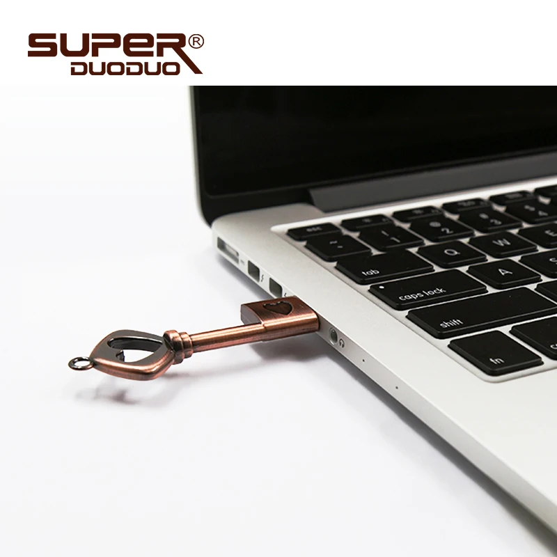 Металлический ключ с сердцем, usb флеш-накопитель, медная любовь, флешка, 4 ГБ, 8 ГБ, 16 ГБ, 32 ГБ, флеш-накопитель, карта памяти, u-диск, модные подарки